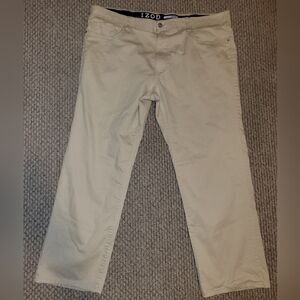 Mens Izod Khaki Pants Size 42x32